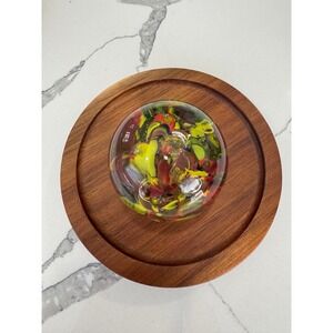 Vintage‎ Glass Multi-Color Paperweight